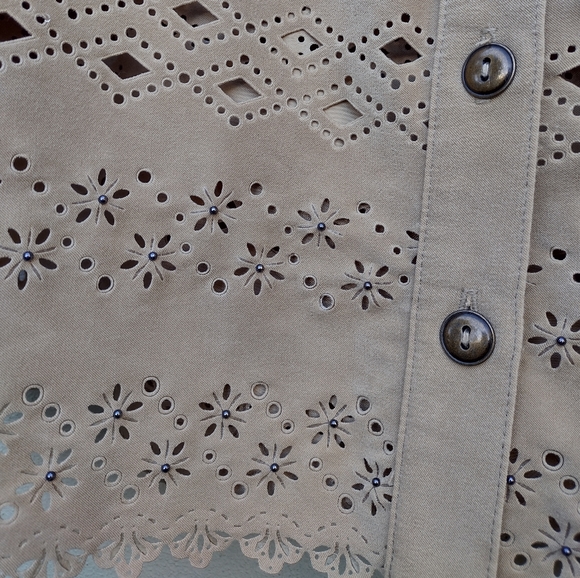 Vintage Monique Jeans Western Style Top Jacket Size 14 - Picture 6 of 9